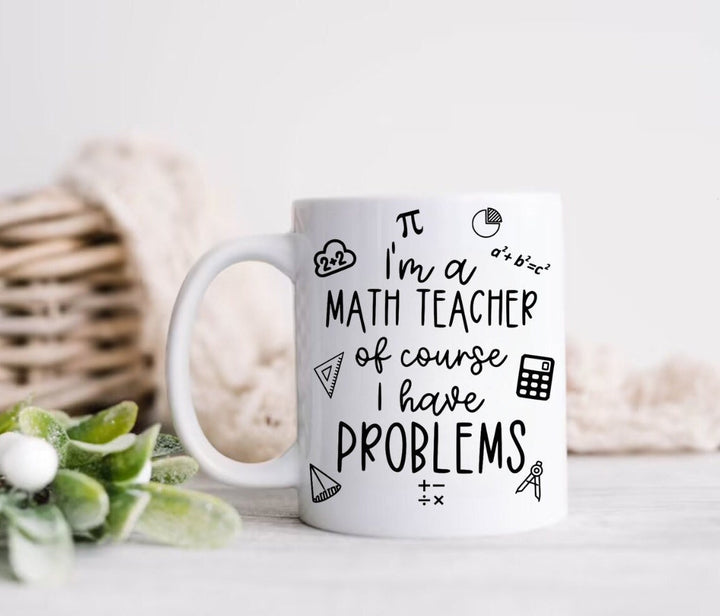 Gifts for maths teacher - Funny novelty mug - Best teacher appreciation keepsake - School leaving present - Secondary school gift