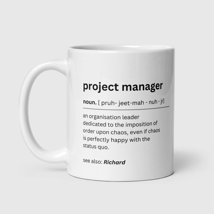 Personalised project manager gift - Project management office mug - Chaos coordinator - Gift for work colleagues - New job promotion