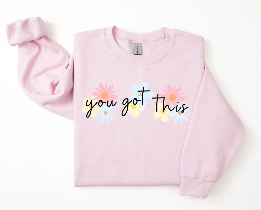 You got this floral sweatshirt for her - Super cute & unique -  Sweet encouragement sweater - Cosy weather clothing - Making memories