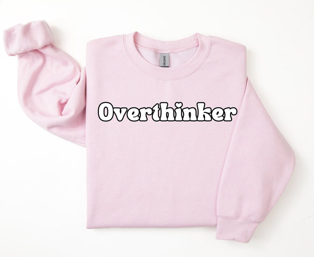 Trendy cute sweatshirt - Relatable anxiety sweater - Cute overthinker print - Comfort colours clothing - Cosy attire for her