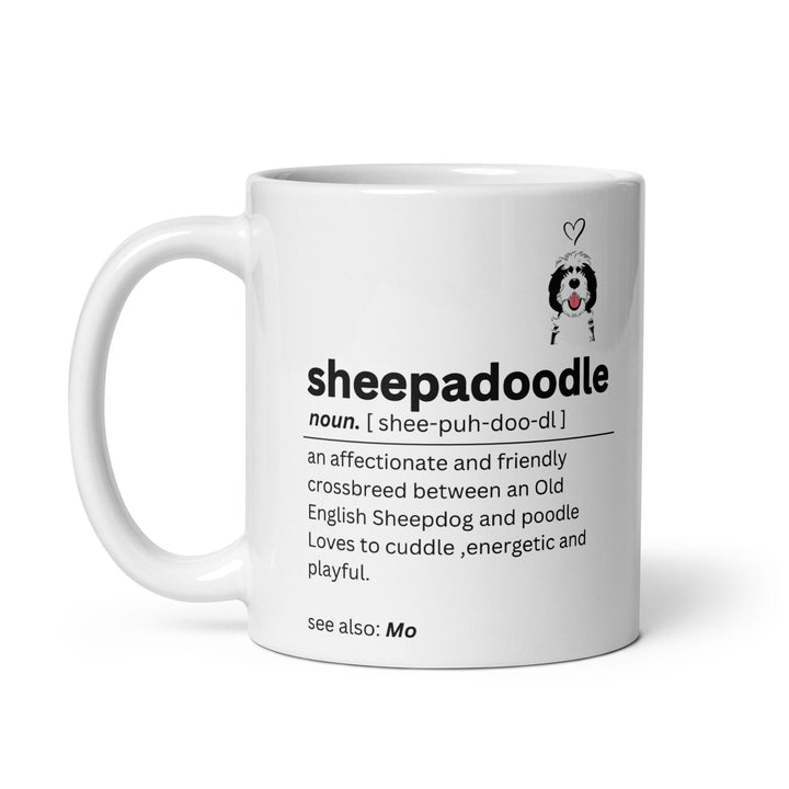Personalised sheepadoodle mug - Customised dog owner gift - Cute quote for dog lovers - Birthday keepsake