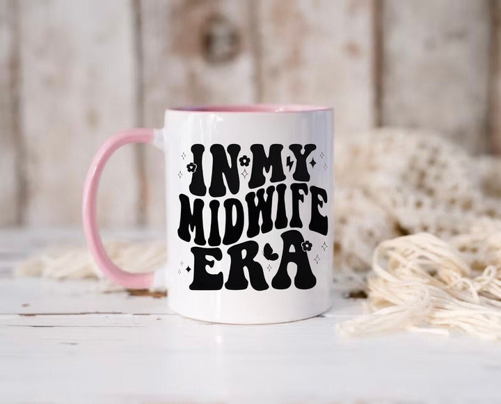 In my midwife era unique mug - Gift for midwife - Newly graduated midwife - Custom graduation present - Thank you appreciation keepsake -