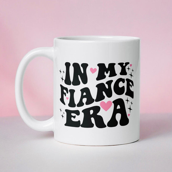 In my fiance era coffee mug - Engagement bride gift - Bridal wedding shower - Newly engaged present - Just engaged - Bride to be