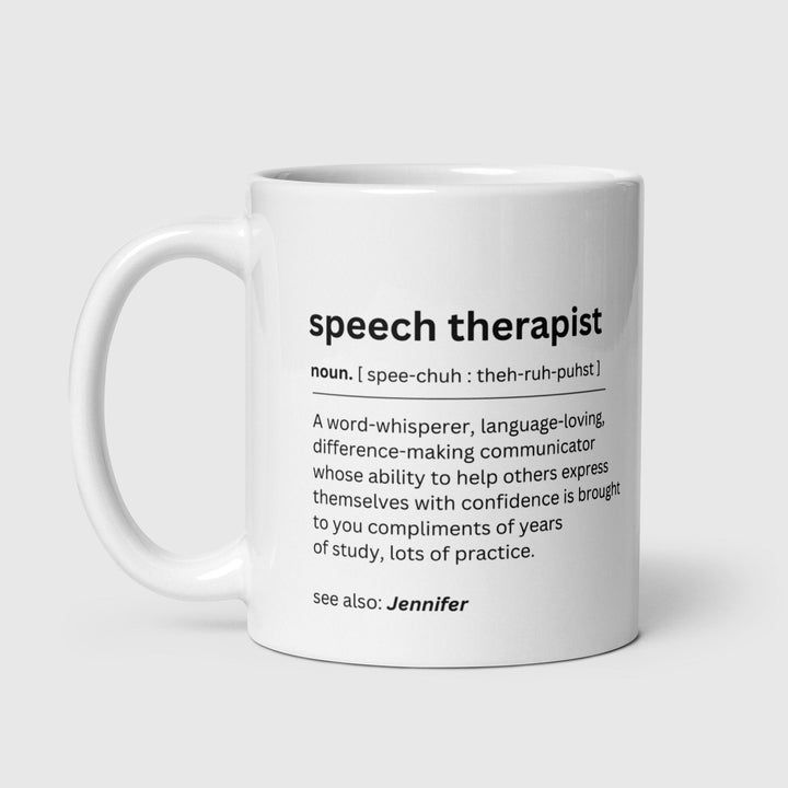 Gift for speech Therapists - Speech clinician mug - logopaedist - Student graduation gift - Thank you present - Leaving colleague keepsake