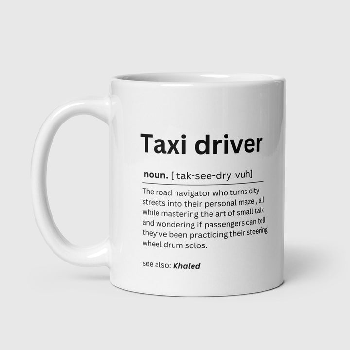 Taxi driver gift - Personalised mug - Funny job definition - Cabbie driver - Thank you  - Driver appreciation - New job promotion
