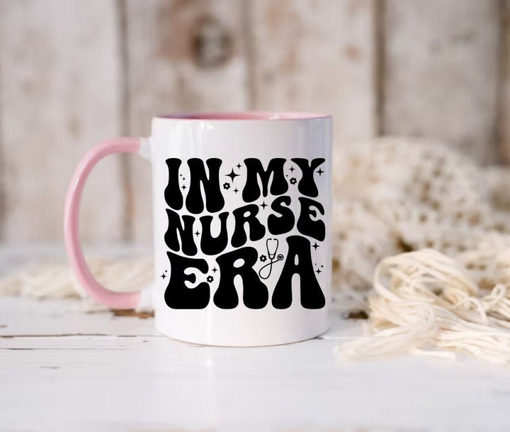In my nurse era unique mug - Gift for nurse - Newly graduated nurse - Custom graduation present - Thank you appreciation keepsake -