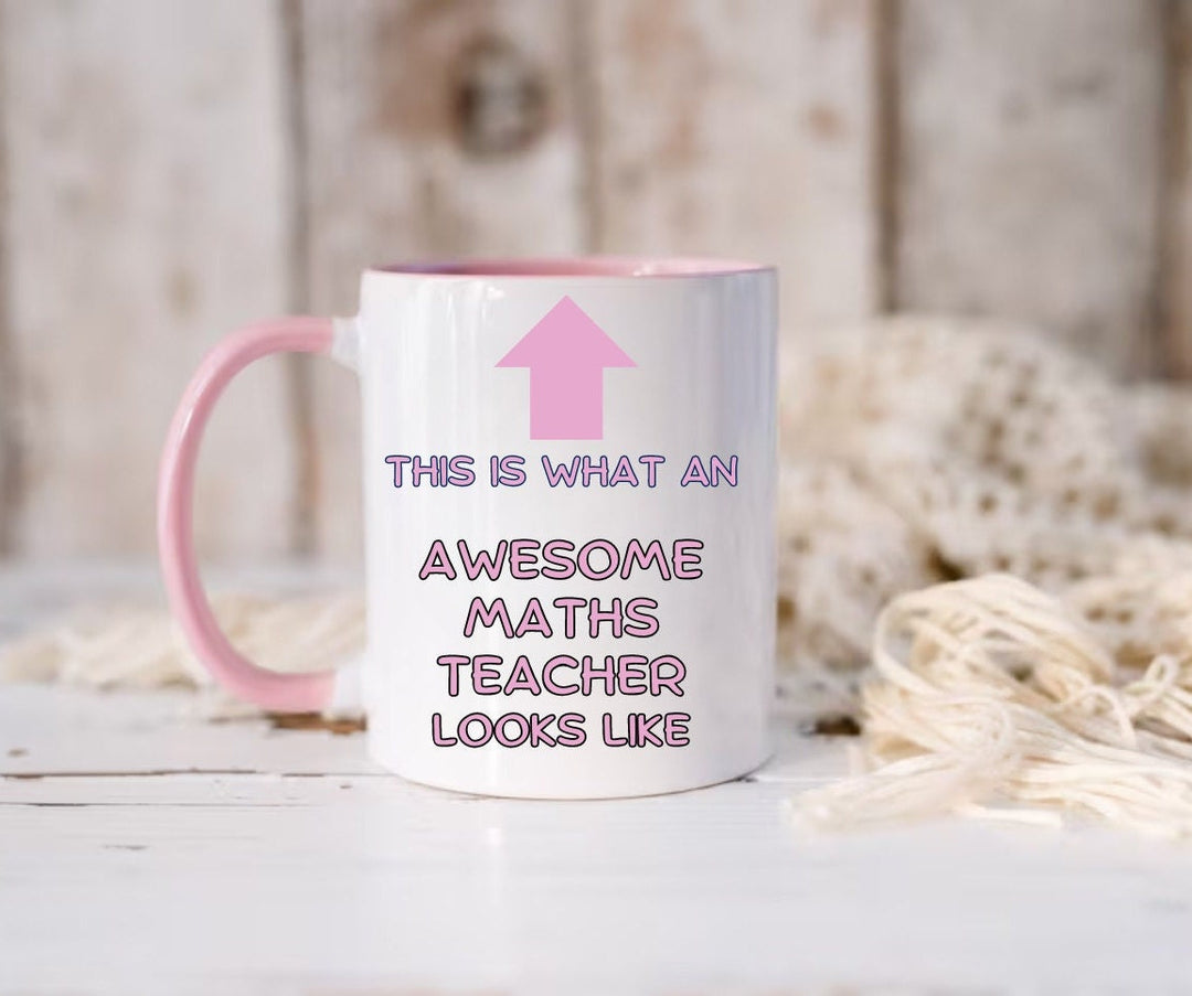 Personalised funny mathematician mug- Novelty maths teacher gift - Awesome maths - Maths lover - Colleague office work keepsake