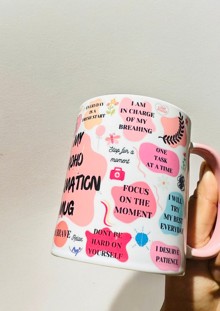 MY ADHD affirmation mug - Mental health gifts - Positive quotes - Anxiety relief and support - Self love club - Empowering - ADHD awareness