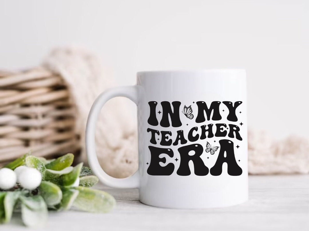 In my teacher era mug - Gift for a teacher - Custom name mug - College , secondary and primary school teachers - Graduation new teacher