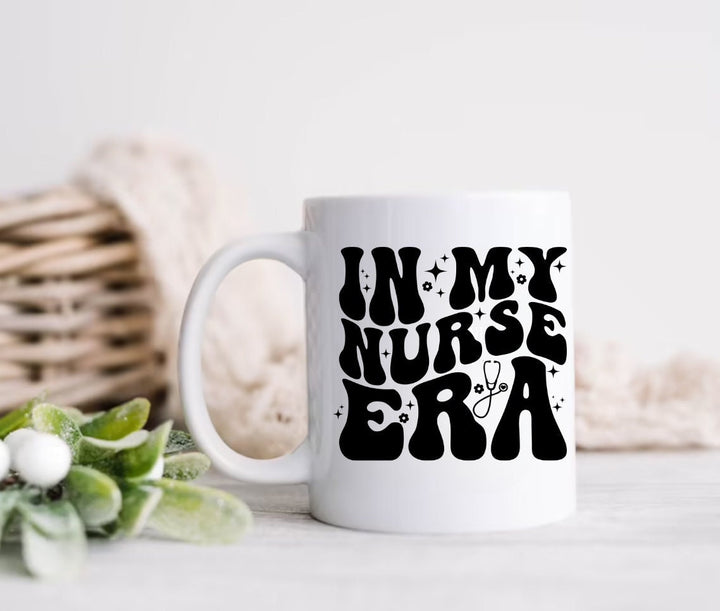 In my nurse era unique mug - Gift for nurse - Newly graduated nurse - Custom graduation present - Thank you appreciation keepsake -