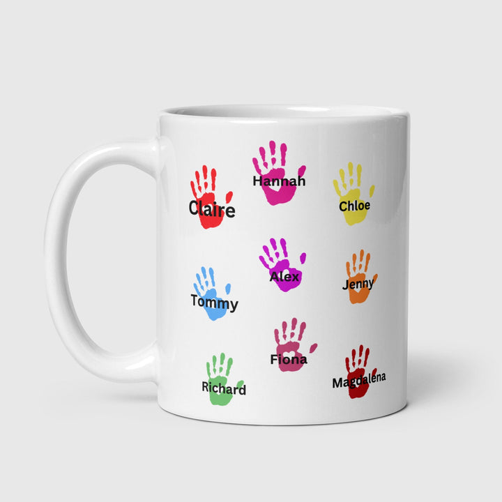 Personalised nursery teacher mug - Personalised with custom names of the class - Tiny tamer mug - School teacher leaving gift