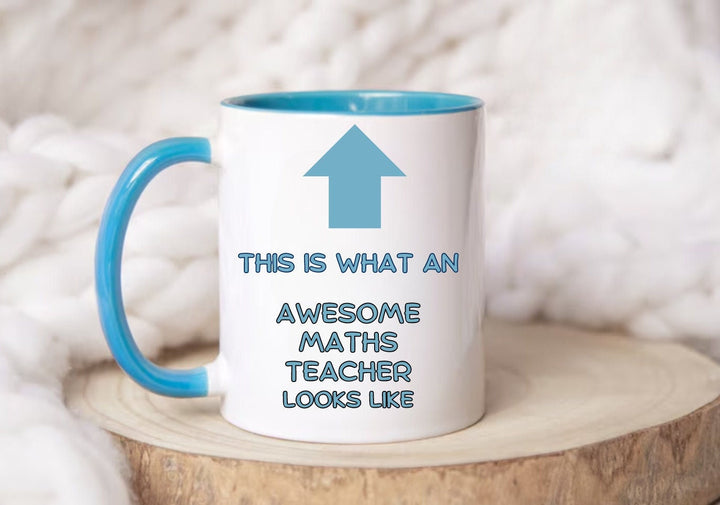 Personalised funny mathematician mug- Novelty maths teacher gift - Awesome maths - Maths lover - Colleague office work keepsake