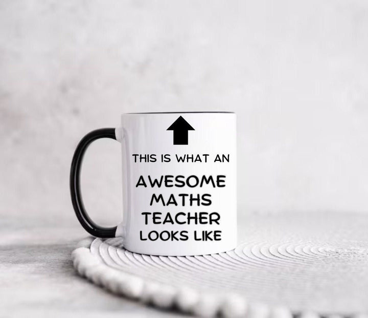 Personalised funny mathematician mug- Novelty maths teacher gift - Awesome maths - Maths lover - Colleague office work keepsake