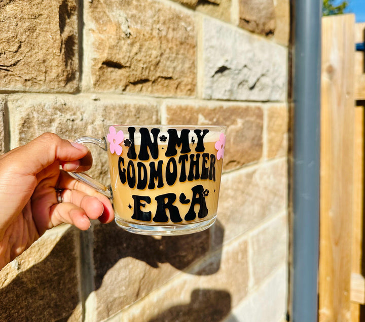 In my godmother era mug - Cute Godmother gift - Godmother proposal mug - Auntie promotion - Baby reveal present -  Pregnancy announcement