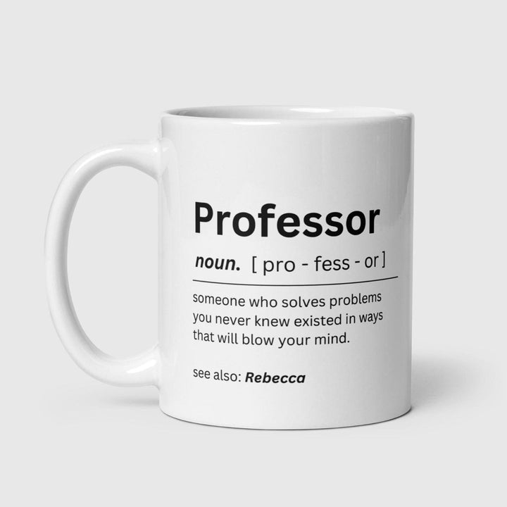 Personalised professor gift - Custom name mug - Funny definition - Job work present - Humour gifts - Thank you university teacher