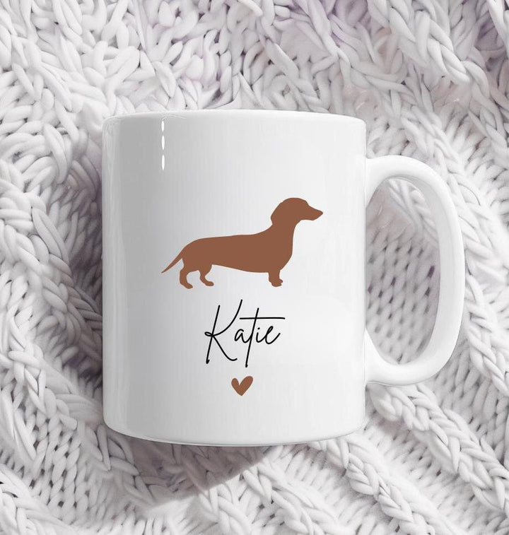 Personalised Dachshund Mug - Dachshund Gift - Dog Lover Gift - Dachshund Gifts - Dog Custom Gifts - Personalised Dog Mug - Dog Mum Gift