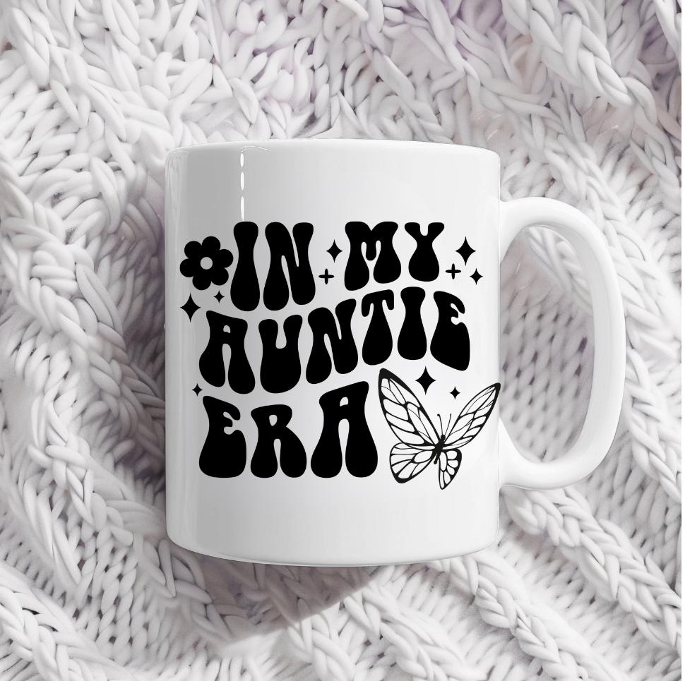 In my auntie era mug - Cute auntie gift - Auntie pregnancy  announcement  - Auntie promotion - Baby reveal present -  Sister to auntie