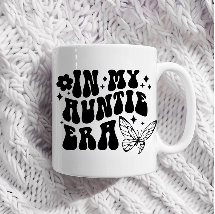 In my auntie era mug - Cute auntie gift - Auntie pregnancy  announcement  - Auntie promotion - Baby reveal present -  Sister to auntie