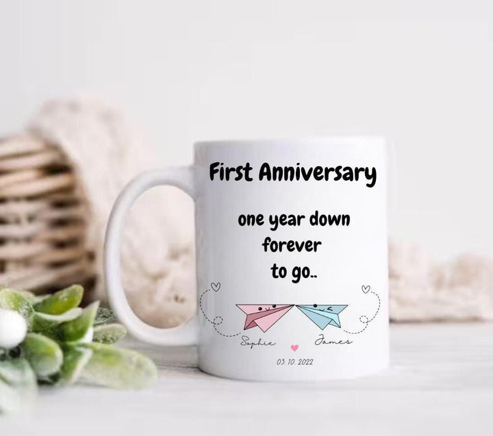 First Year Paper Anniversary - First Wedding Anniversary Gift - Happy Paper Anniversary - Personalised gift - Gift for 1st anniversary