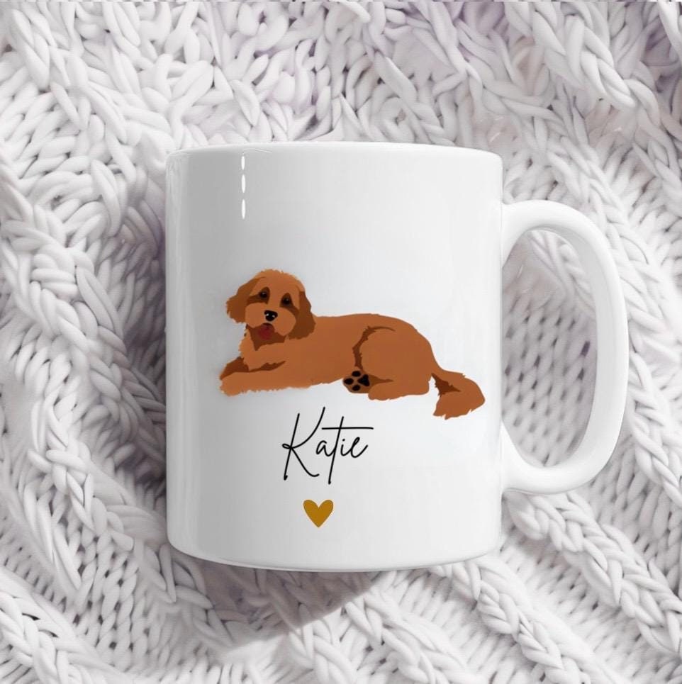 Personalised Cavapoo  Mug - Cockapoo Gift - Dog Lover Gift - Cavapoo puppy  - Dog Custom Gifts - Personalised Dog Mug - Dog Mum Gift