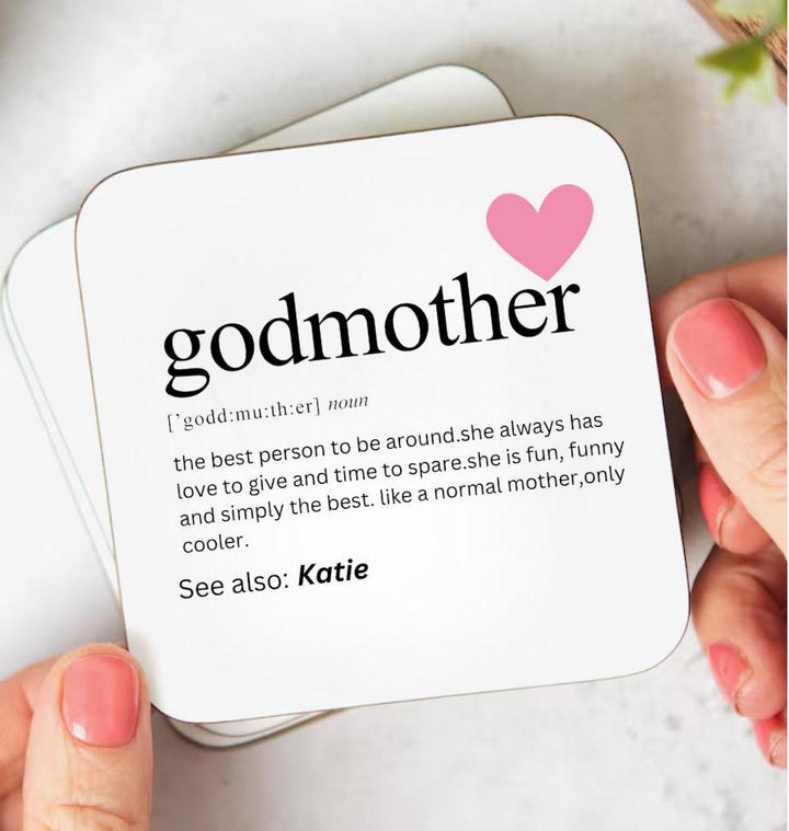 Personalised Godmother definition - Cute Godmother gift - Godmother proposal - Auntie promotion - Baby reveal gift - Pregnancy announcement