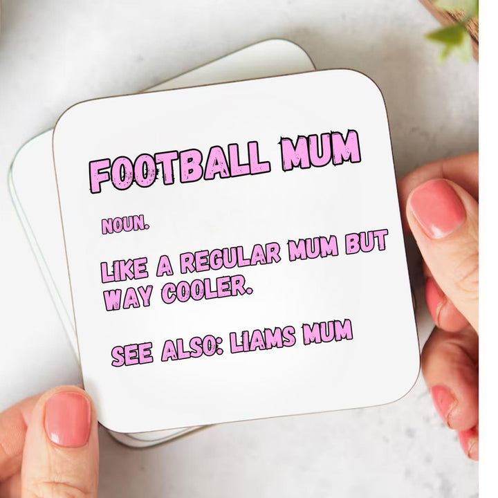 Football mum personalised coaster - Gift for mom - Im not a regular mum Im a football mum - Mothers day keepsake - Mum birthday present