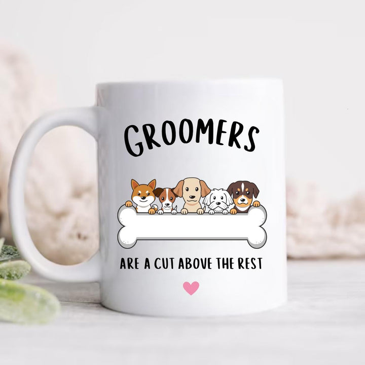 Personalised dog groomer mug - Pet groom gift - Holiday appreciation gift - Pet stylist present - Newly qualified dog groomer - Humorous