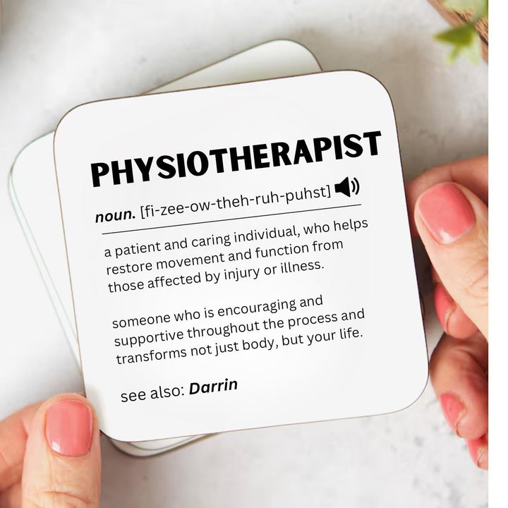 Personalised physiotherapist coaster - Newly qualified physio gift - Physio gift personalised - Best Physio  - Physiotherapist gift
