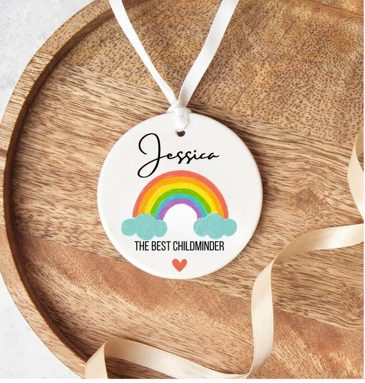 Personalised childminder ornament - Childminder gift - Thank you Baby Sitter - Holiday decorations - Nursery daycare