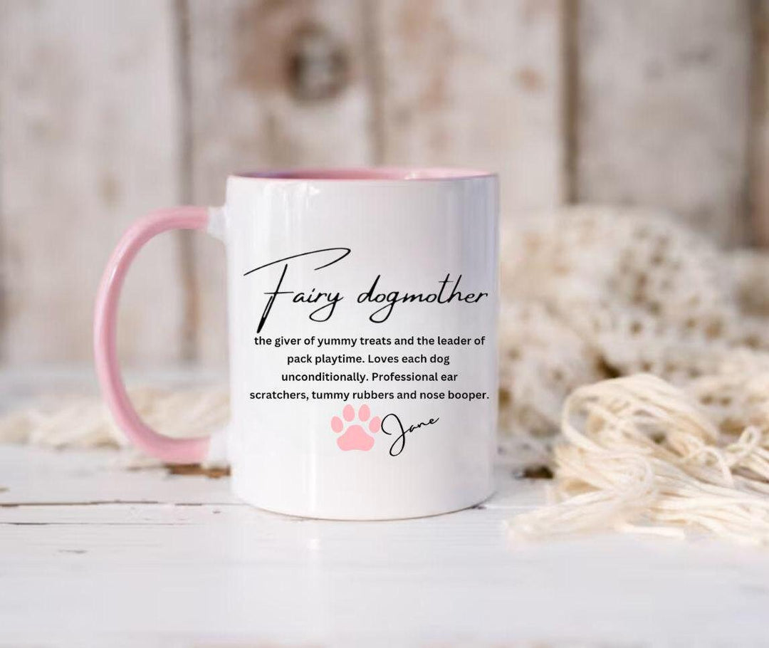 Fairy Dogmother Definition Mug - Gift Idea for Dog Walker - Doggy Daycare Gift Idea - Dog Mum Gift - Dog lover Gift - Dog Sitter Gift