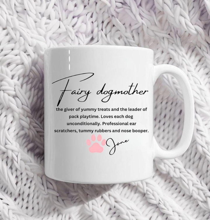 Fairy Dogmother Definition Mug - Gift Idea for Dog Walker - Doggy Daycare Gift Idea - Dog Mum Gift - Dog lover Gift - Dog Sitter Gift