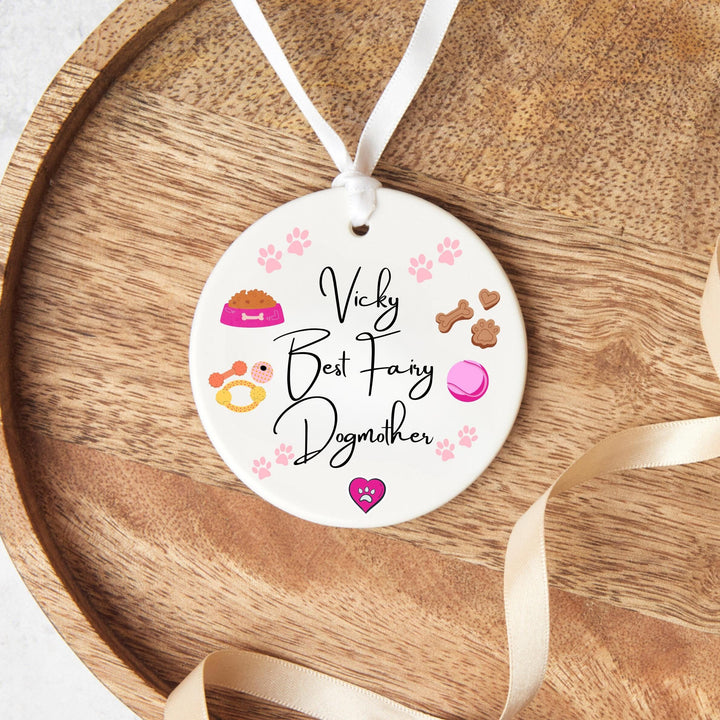 Fairy Dogmother  Ornament - Gift Idea for Dog Walker - Doggy Daycare Gift - Dog Mum Gift - Dog lover Gift - Dog Sitter Gift - Best Dogmother