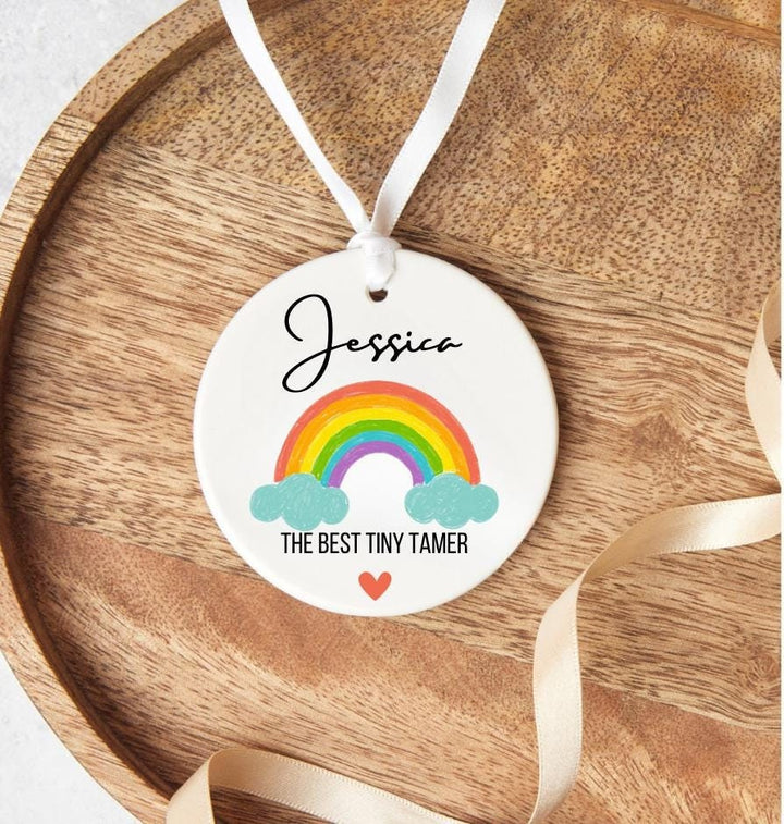 Personalised Tiny Tamer ornament - Nursery day care gift - Childminder thank you - Holiday decorations - The Best Childminder -