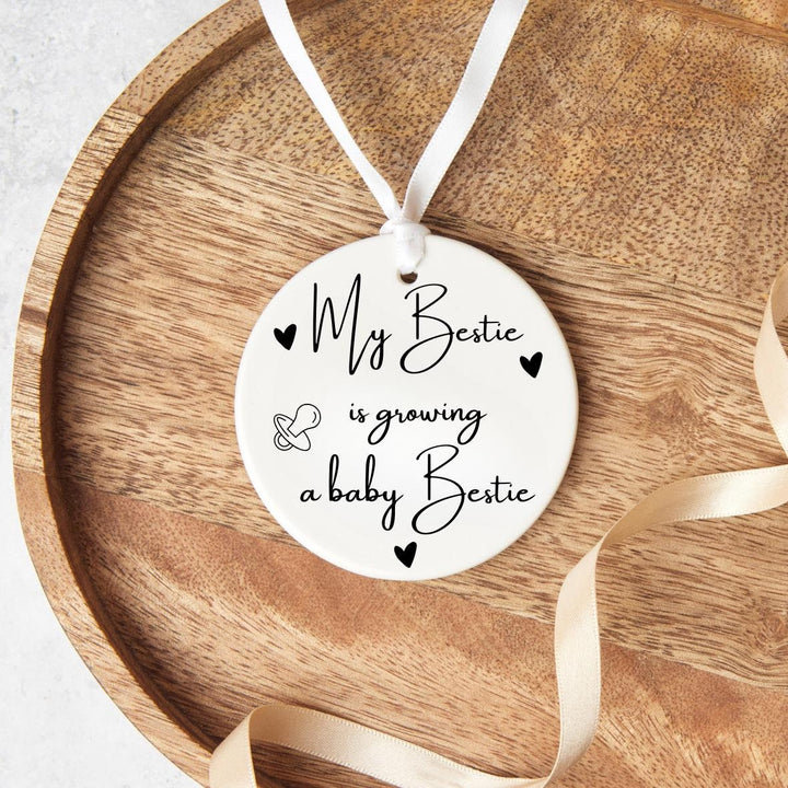 My Bestie is Growing a Baby Bestie Gift -  Pregnancy Gift for Best Friend - New Baby Keepsake Pregnancy Gift for Mummy To Be - Babyshower