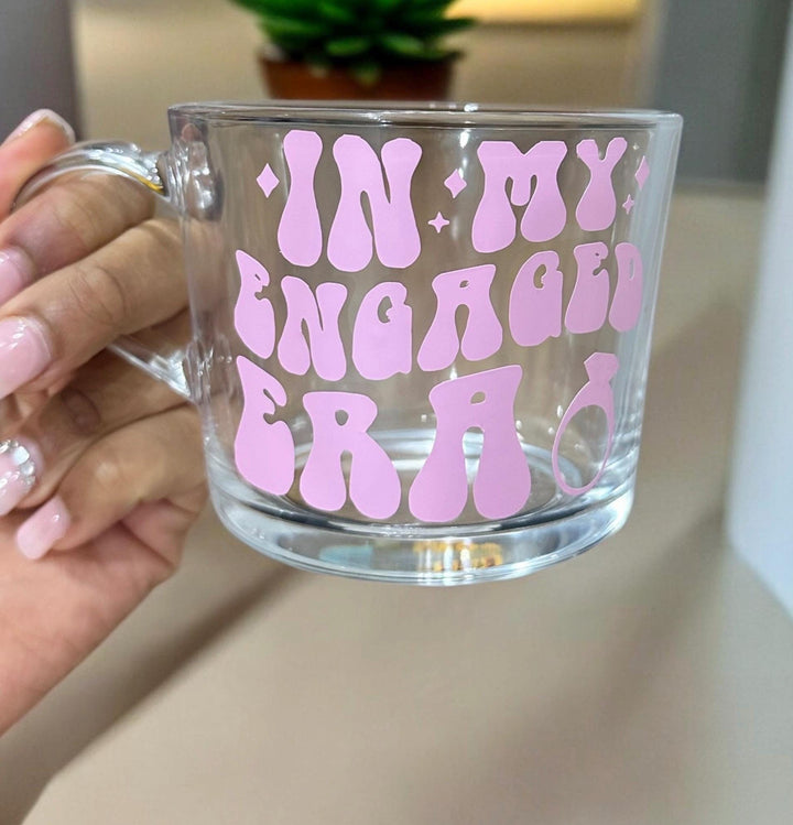 The engaged era mug - Engagement bride gift - Bridal wedding shower - Newly engaged present - Just engaged - Bride to be