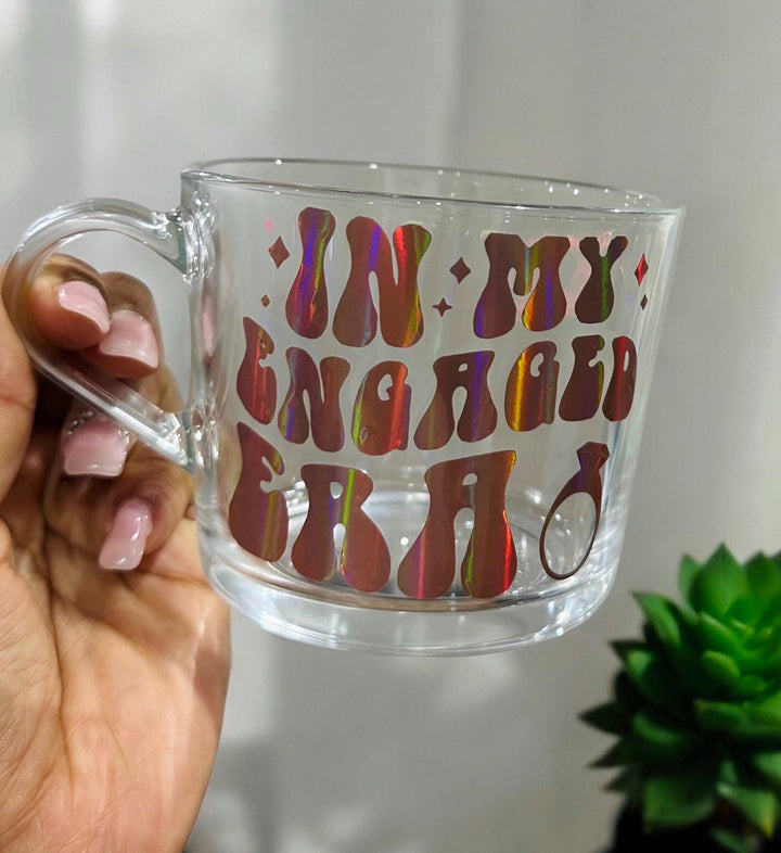 The engaged era mug - Engagement bride gift - Bridal wedding shower - Newly engaged present - Just engaged - Bride to be