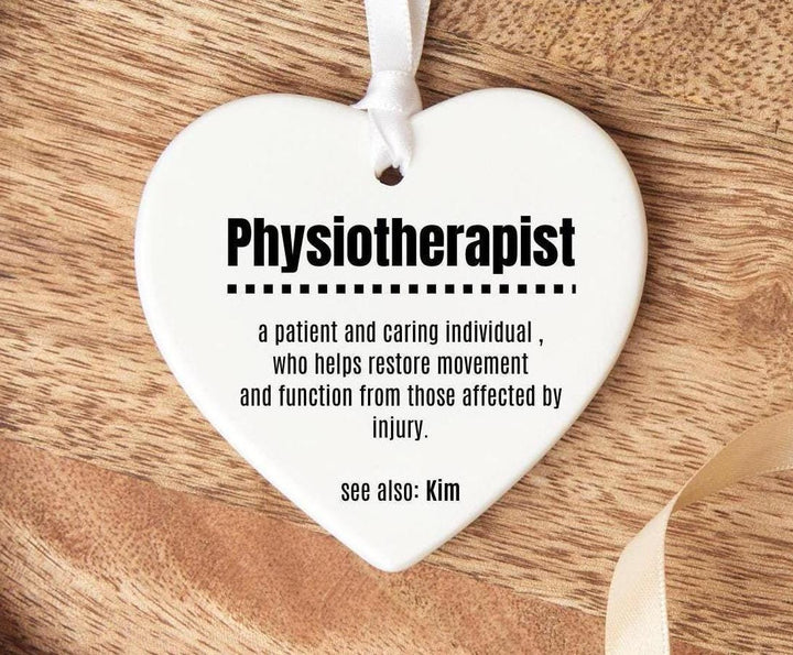 Personalised physiotherapist ornament - Newly qualified physio gift - Physio gift personalised - Best Physio  - Physiotherapist Colleague
