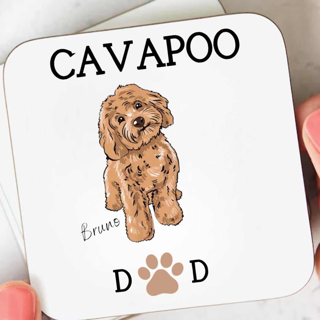 Personalised cavapoo gift - Cavapoo mum - Cavapoo dad - New cavapoo puppy - Congratulations new dog - Cockapoo gift - Cavapoo coasters