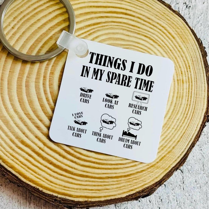 Things I Do in My Spare Time Funny Mug Car Lover Gift - Novelty for husband / boyfriend - Car dad gifts - Car mechanic present -