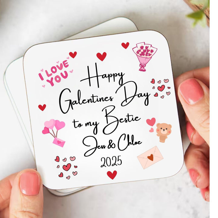 Personalised Galentines day Gift - Happy Galentines day - Bestie Galentine present - Will you be my galentine - Love day ornament