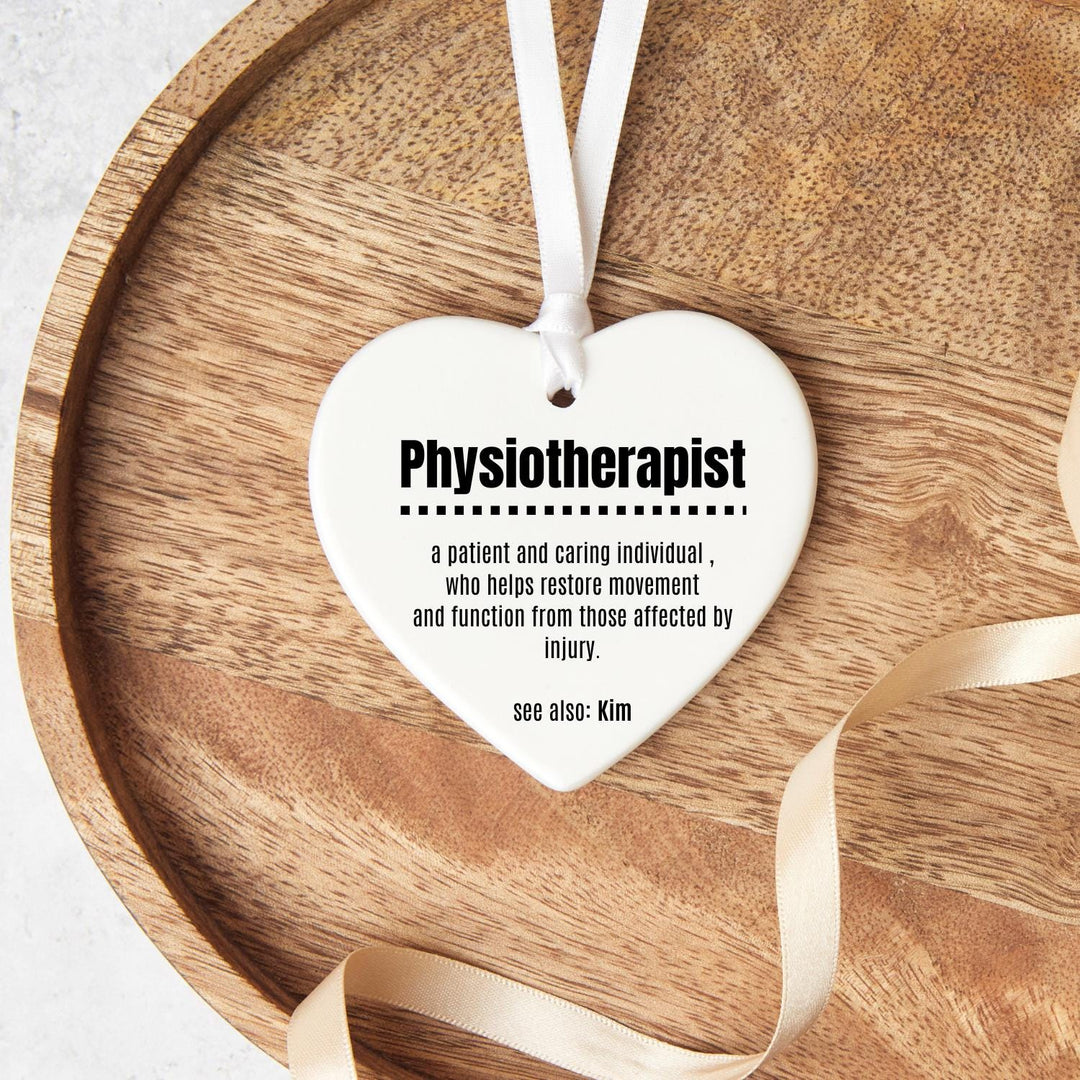 Personalised physiotherapist ornament - Newly qualified physio gift - Physio gift personalised - Best Physio  - Physiotherapist Colleague