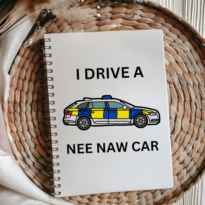 Personalised Police officer notebook  - Police force - I drive a nee naw car - Blue line coworker - Law enforcement - Police school academy