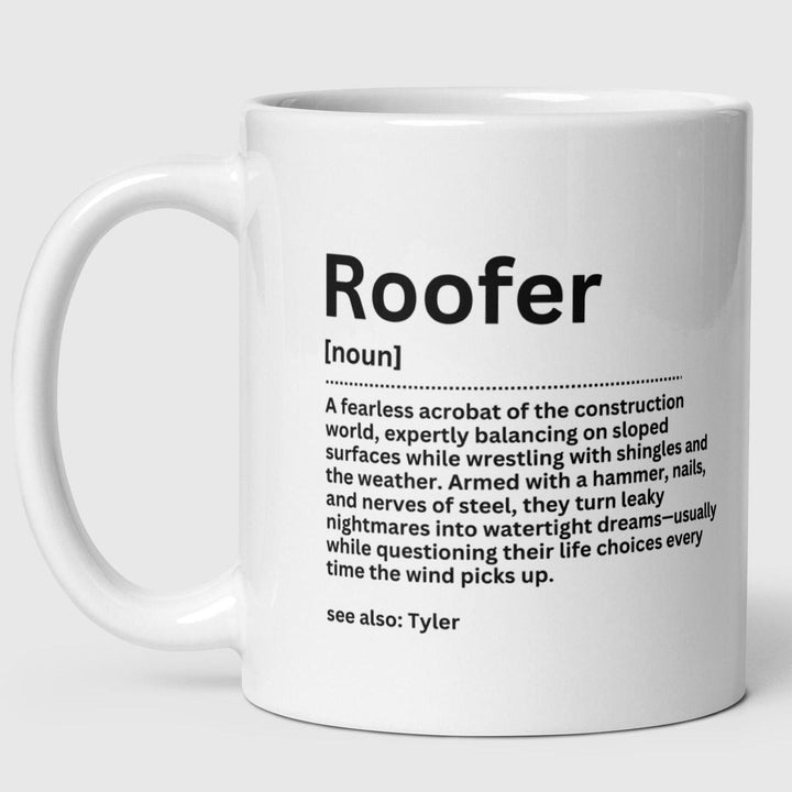 Personalised roofer gift - Roofer graduation - Best Roofer - Retired Roofer - Thank you Roofer - Roofer friend - Tradesman gift - Roofer mug