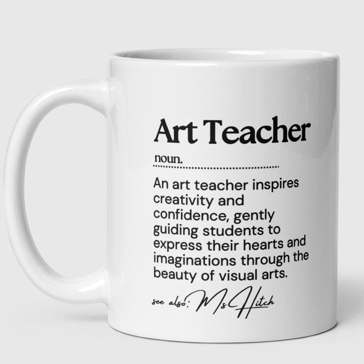 Personalised art teacher gift - Art Teacher present - Custom name Teacher - Thank you art teacher - End of term gifts - Art tutor gifts
