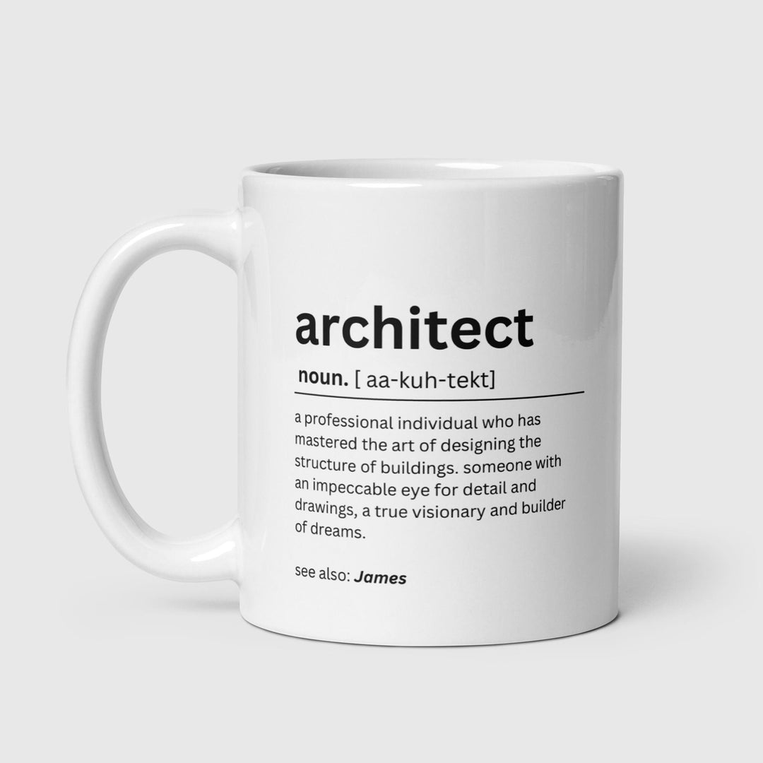 Personalised architect gift - Architect graduation - New Job Promotion - Architectural assistant - Thank you Architect - Architect mug