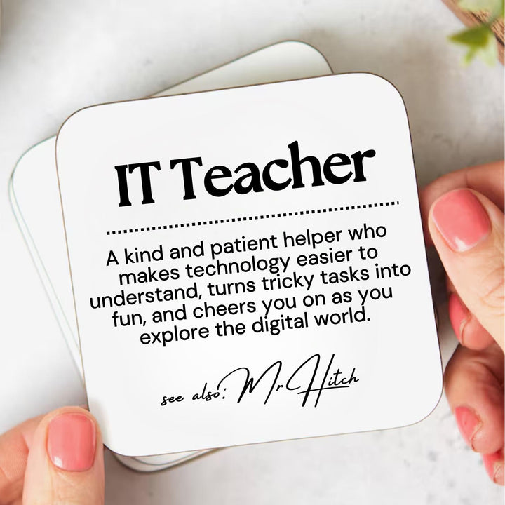 Personalised IT teacher gift - IT teacher graduation - Thank you teacher - Technology teacher gift - New job gift - Tech teacher