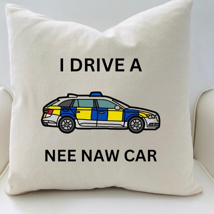 Police officer pillowcase - Police force - I drive a nee naw car - Blue line coworker - Law enforcement - Police school academy