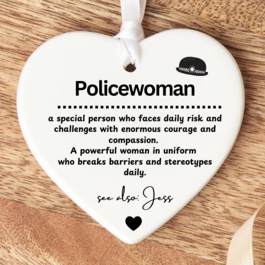 Personalised Policewoman gift - Police force - Policewoman graduation - Police woman new job - Female officer - Police school academy