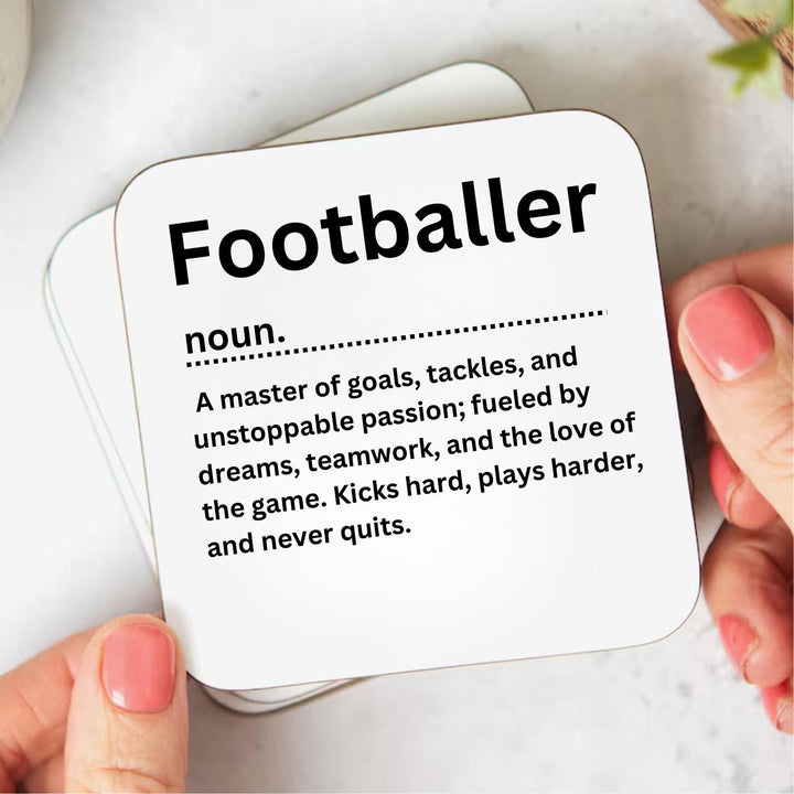 Footballer gift - Personalised footballer gift - Football club coasters - Footballer coaster - Football fans - Footballer son -