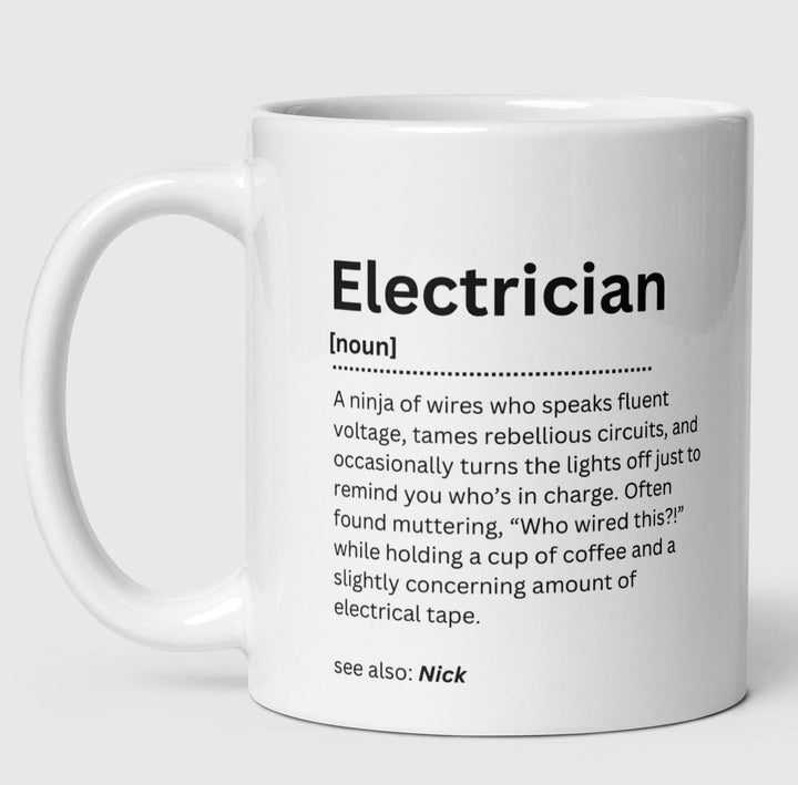 Personalised electrician gift - Electrician completion - Best Plumber - Retired electrician - Electrician graduate - Thank you electrician